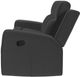 Coaster® Brentwood Dark Charcoal Manual Reclining Sofa-3