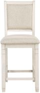 Mazin Furniture Asher Antique White/Beige Counter Chair-1