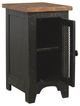 Signature Design by Ashley® Valebeck Brown Chairside End Table with Black Base-4