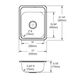 Elkay Celebrity® Brushed Satin 17" x 21-1/4" x 6-7/8" 1-Hole Single Bowl Drop-In Sink-3