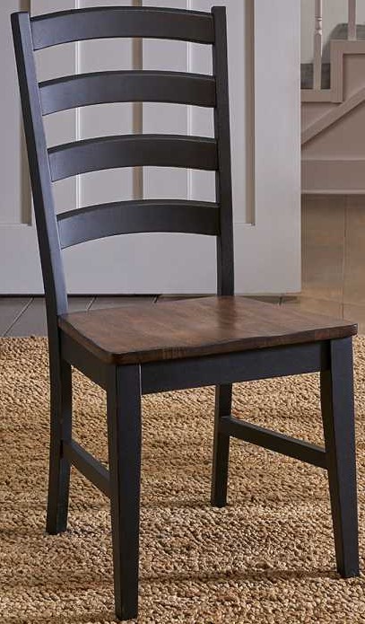 Stormy Ridge Ladderback Side Chair - Chicory/Slate Black - (STOBL255K) Stormy Ridge Ladderback Side Chair - Chicory/Slate Black - (STOBL255K)