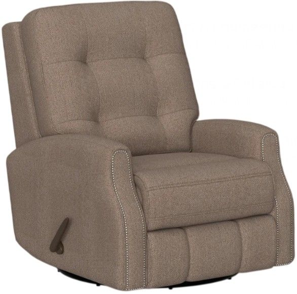 Flexsteel® Customizable Devon 34" Manual Swivel Gliding Recliner-3