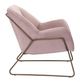 Zuo® Stanza Pink Arm Chair-2