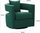 TOV Furniture Kennedy Forest Green Swivel Accent Chair-2
