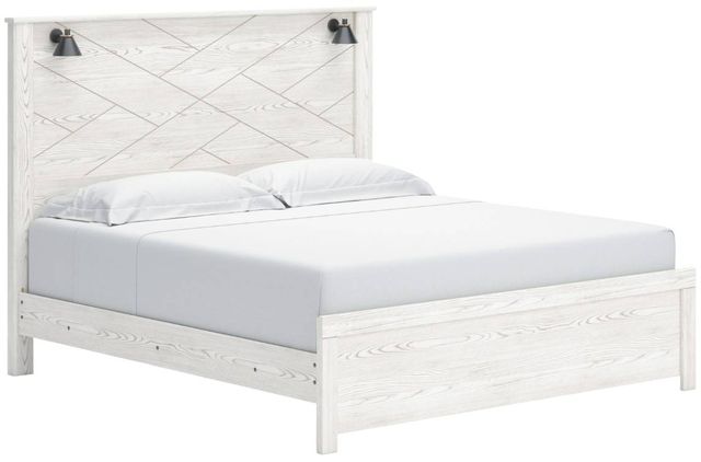 Signature Design by Ashley® Gerridan Gray/White King Panel Bed-0