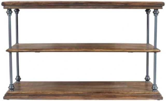 Jofran Inc. Larson Brown Console Sofa Table-2