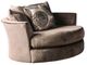 Furniture of America® Bonaventura Brown Swivel Chair-0
