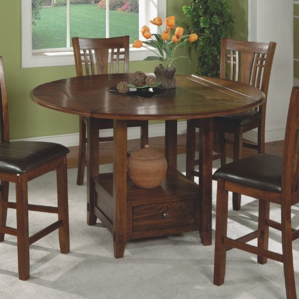 Winners Only® Zahara Brown Round Dining Table-1