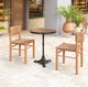 Zuo® Modern Gazebo Walnut Aluminum Outdoor Dining Table with Black Base-5