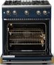Viking® 5 Series 30" Slate Blue Pro Style Gas (NG) Range with Brushed Brass Trim-1