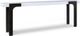 Century® Customizable Aria Oxford White Console Table with Brownstone Legs -0