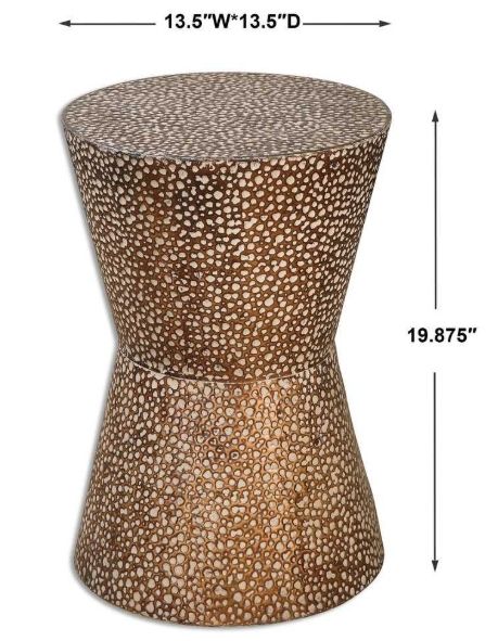 Uttermost® Cutler Copper Bronze Accent Table-2