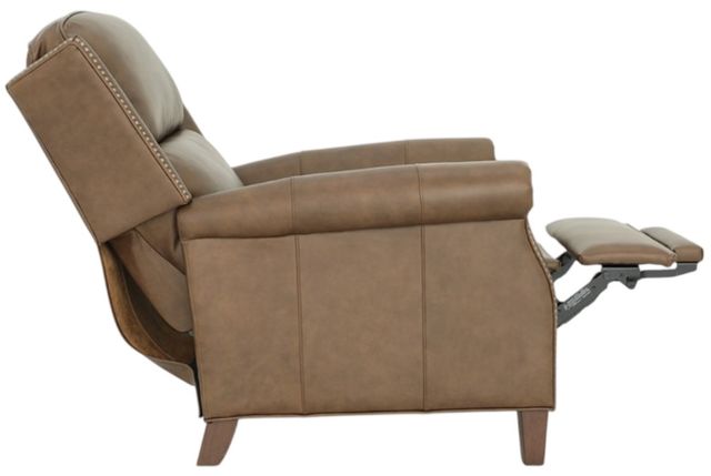 BarcaLounger® Shasta Oasis Walnut Leather Manual Recliner-1