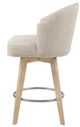 Olliix by Madison Park Onyx Cream Swivel Counter Stool-1