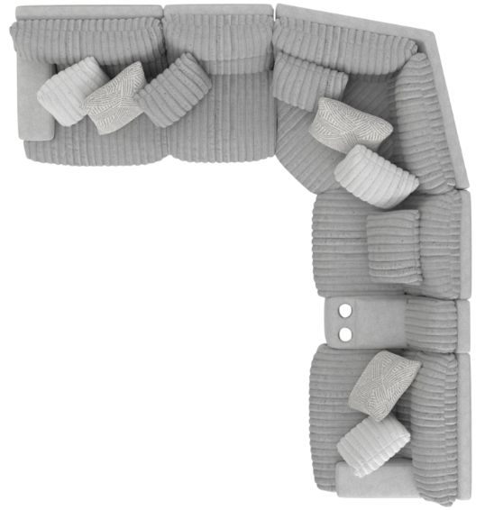 Catnapper® Abraxas 6-Piece Moonstruck 41" Curved Manual Reclining Sectional-3