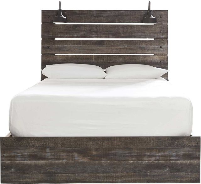 Signature Design by Ashley® Drystan Brown King 2-Drawer Storage Panel Bed-1