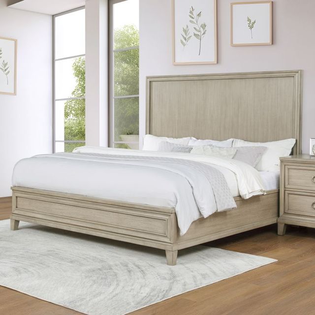 New Classic® Home Furnishings Wisteria Sandstones Eastern King Panel Bed-1