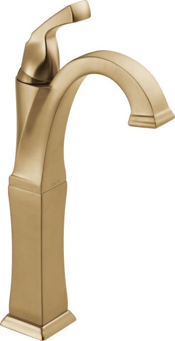 Delta Dryden® Champagne Bronze Single Handle Vessel Bathroom Faucet-0