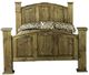 Vintage Furniture Mansion Wax Queen Panel Bed -0
