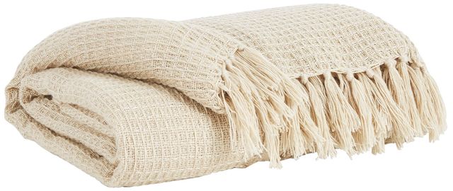 Signature Design by Ashley® Rowena Cream Throw-0