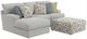 Jackson Furniture Stockbridge 3-Piece Slate Left-Arm Facing Sectional with Ottoman-0