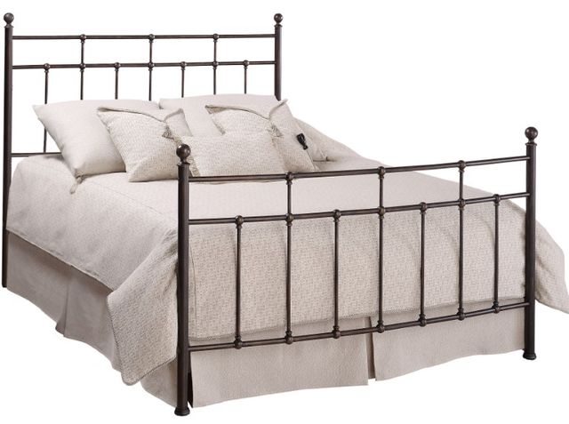 HH2 Home Providence Antique Bronze Queen Metal Rod Bed-0