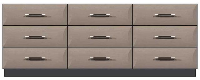 Country View Woodworking Customizable American Modern 84" 9-Drawer Solid Plinth Base Dresser-0