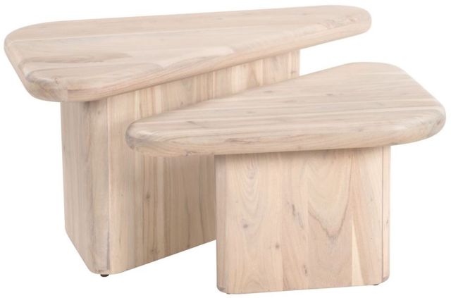 Zuo® Modern Navidic 2-Piece Beige/Natural Coffee Table Set-1
