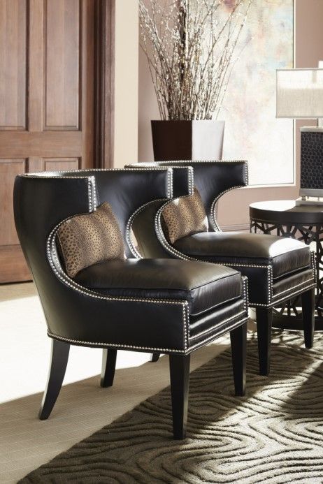 Lexington Home Customizable Greta Leather Chair-1