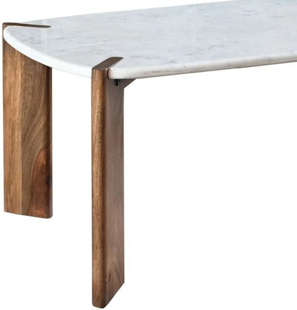 Harp & Finial® Noland Walnut/White Rectangular Dining Table-1
