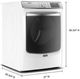 Maytag® 7.3 Cu. Ft. White Front Load Electric Dryer-4