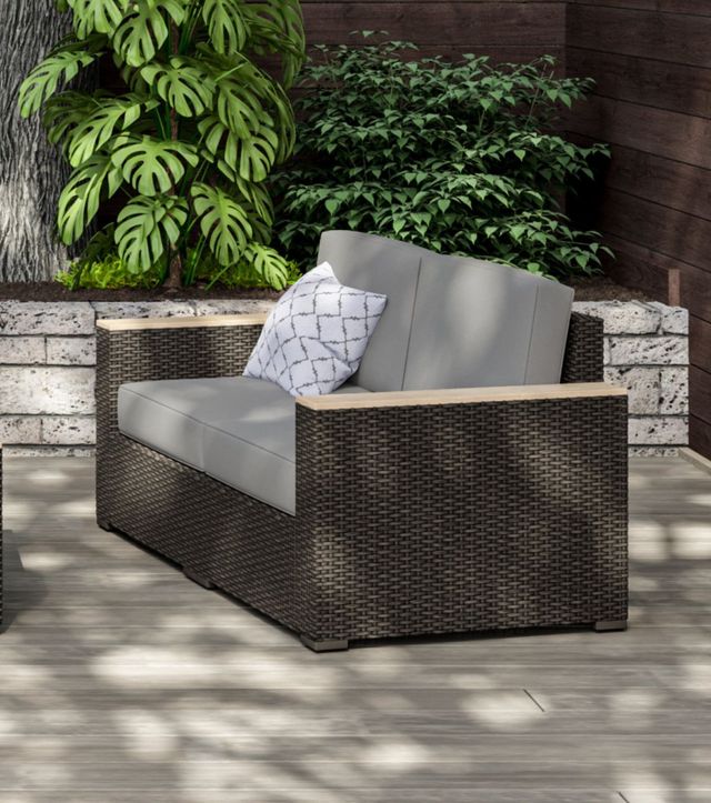homestyles® Boca Raton Brown Outdoor Loveseat-4