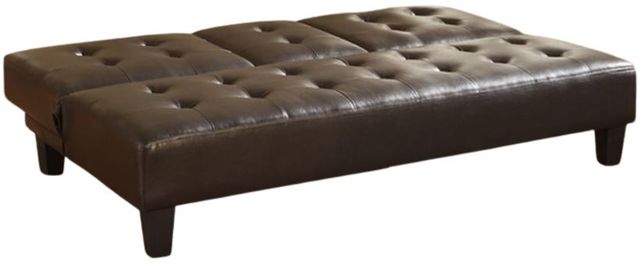 Milton Greens Stars Espresso Polyurethane Futon with Cup Holder-2
