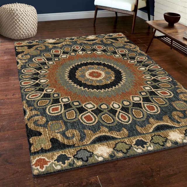 Orian Next Generation Indo China Multi 5'3" x 7'6" Rug-1