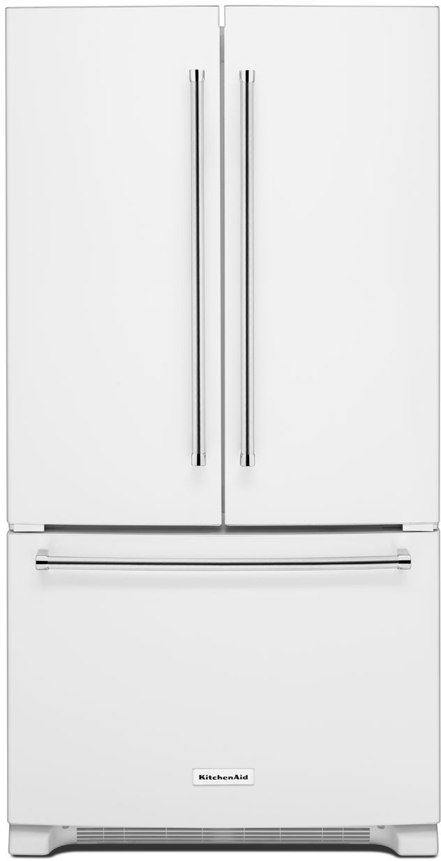 KitchenAid® 20.0 Cu. Ft. White Counter Depth French Door