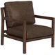 International Furniture Direct Milan Brown/Lacquer Brown Accent Chair-0
