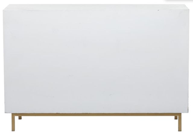Deco Marche Matte White Accent Cabinet-1