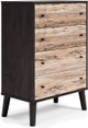 Signature Design by Ashley® Piperton 3-Piece Black/Two-Tone Brown Full Panel Platform Bed Set-3