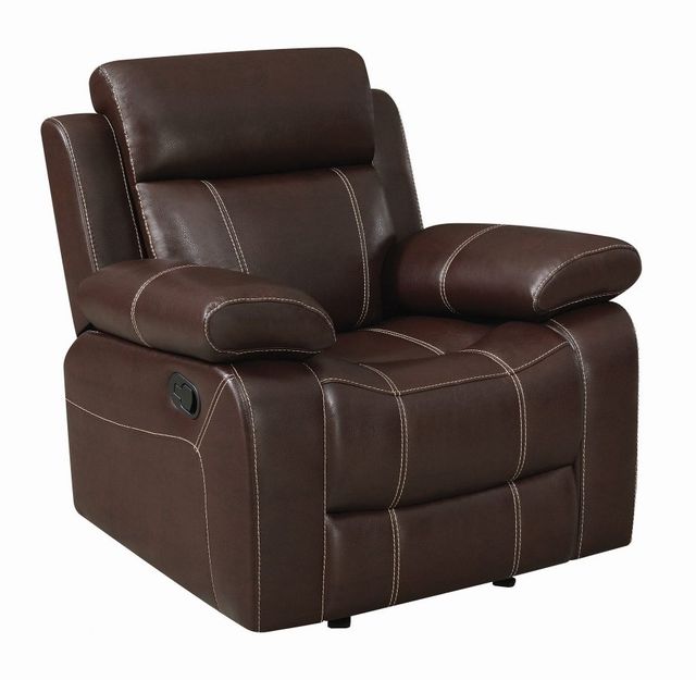 Coaster® Myleene Chestnut Glider Recliner-1