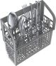 Bosch® 300 Series 24" White Front Control Built-In Dishwasher-4