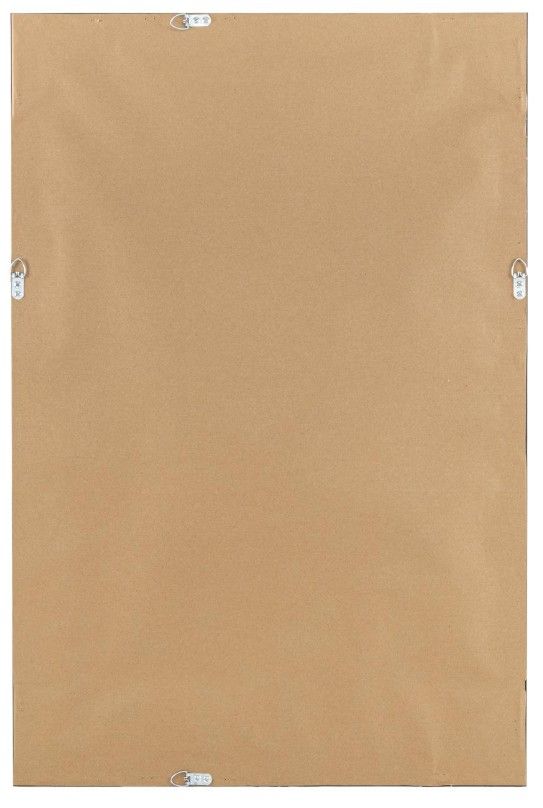 Deco Marche Silver Plastic Wall Mirror with Metallic Leaf Wrap -4
