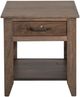International Furniture Direct Natural Teca Brown End Table-2