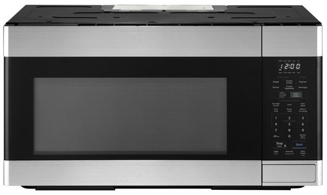 Sharp® 1.8 Cu. Ft. Stainless Steel Over The Range Microwave Oven-3