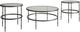 Signature Design by Ashley® Kellyco 3-Piece Gunmetal Occasional Table Set with Clear Top-0