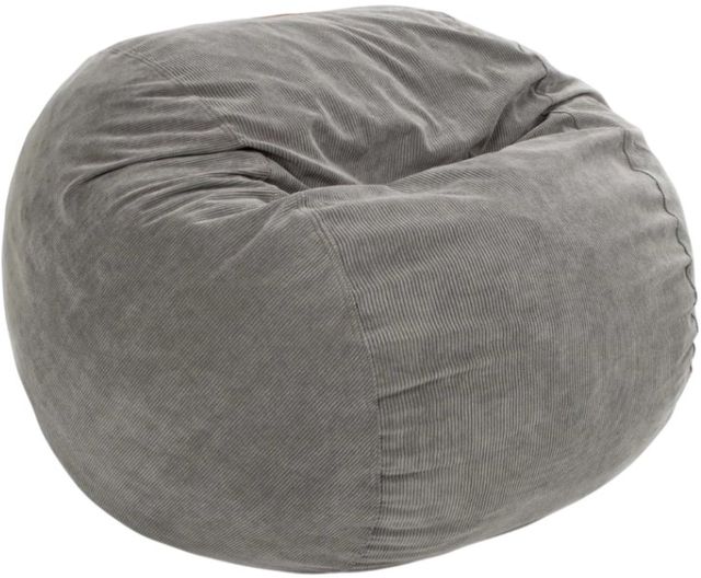 CordaRoy's® Original Gray Corduroy Queen Bean Bag Chair-0
