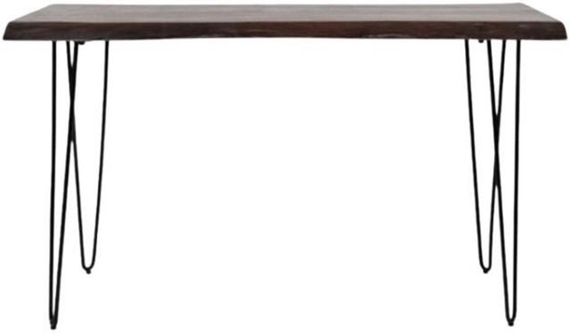 Jofran Inc. Nature's Edge Slate Console Sofa Table with Black Base-1
