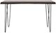 Jofran Inc. Nature's Edge Slate Console Sofa Table with Black Base-1
