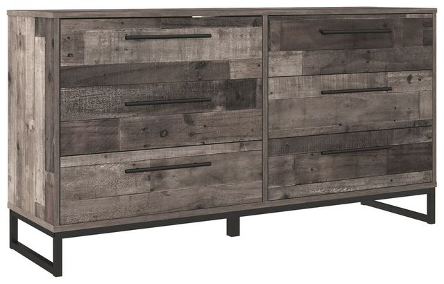 Signature Design by Ashley® Neilsville 4-Piece Multi Gray Full Platform Bed Set-2