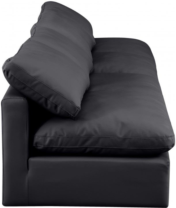 Meridian Furniture Indulge 4-Piece Black Sofa-1