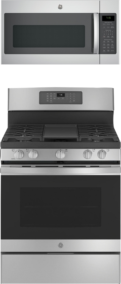 GE® 2 Piece Kitchen Package-Stainless Steel | Eklund&rsquo;s Appliance 